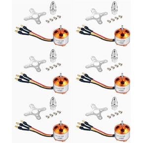 QWinOut A2212 1400KV Brushless Outrunner Motor with Mount 10T for RC Aircraft/KKmulticopter 4/6 Axle Quadcopter UFO (4 Pcs)