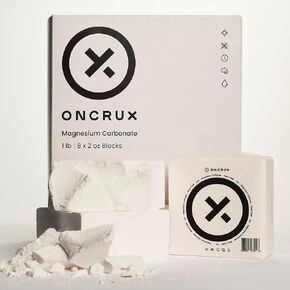 ONCRUX Gym Chalk Blocks - Weight Lifting Chalk Block - Workout Chalk for Weightlifting - Hand Chalk for Gymnastics Rock Climbing Chalk 8x2oz Blocks|1LB