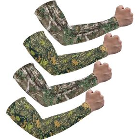 Xpyiqun 2 Pack UV Protective Arm Sleeves Cooling Arm Covers for Women Men