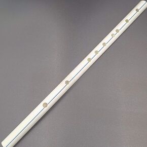 Pipe Flute Dizi Vintage Style Chinese Oriental Non-Bamboo PPR Eco-friendly Instrument Traditional Tape Membrane (KEY E)