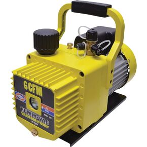Uniweld HVP6 Vacuum Pump, 6 CFM, Yellow