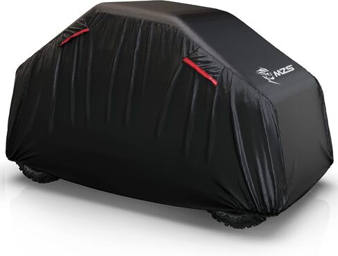 MZS ATV Cover, All Weather Outdoor Waterproof Quad Cover Protection fits up to 88 inch 4 Wheeler Covers - Tear Wind Proof Vents Night Reflective Adjuster Buckle Storage Bag in Saudi Arabia