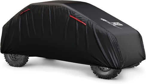 MZS ATV Cover, All Weather Outdoor Waterproof Quad Cover Protection fits up to 88 inch 4 Wheeler Covers - Tear Wind Proof Vents Night Reflective Adjuster Buckle Storage Bag in Saudi Arabia