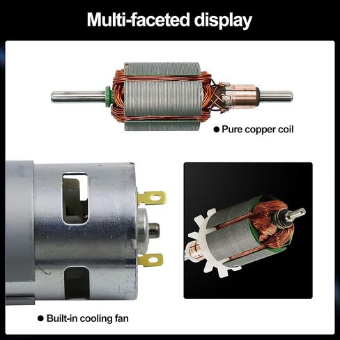 775 High Torque DC Motor, 12V/24V, 10K/20K RPM, Round Shaft, 1-Pack in Saudi Arabia