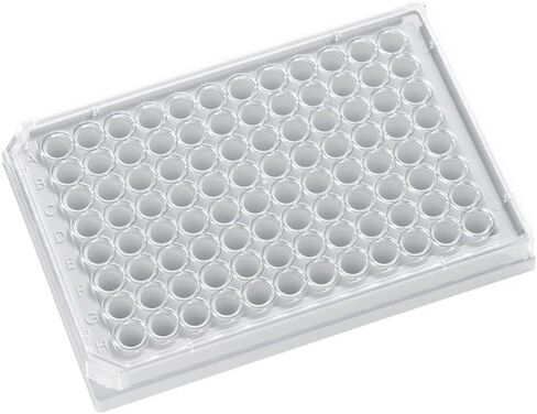 ج.ج. لوحة تصوير سفلية من الزجاج الكريستالي 96-Well من Finneran 324001 مع غطاء، أسود (عبوة من 10 قطع) in Kuwait