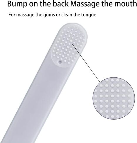 فرشاة أسنان LINGXIYA للكلاب الأليفة، فرش أسنان ناعمة للغاية للكلاب والقطط، فرش تنظيف الأسنان للكلاب الصغيرة والكلاب والقطط، أسنان صحة الأسنان، طقم مكون من قطعتين (أبيض/أخضر) in Kuwait