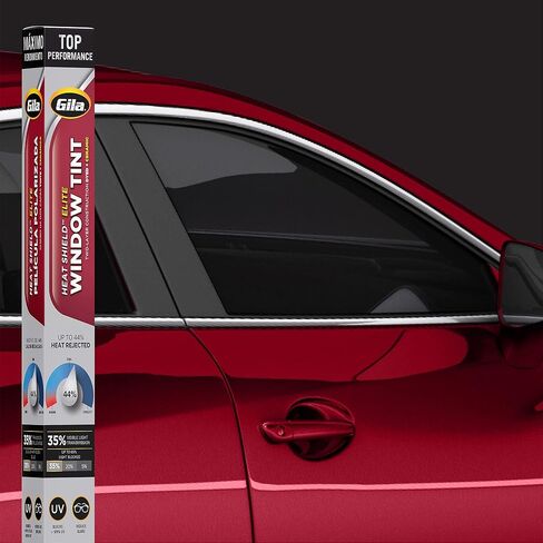 Gila® Heat Shield Elite ™ 35٪ VLT تظليل النوافذ الخزفية للسيارات DIY التحكم المتقدم في الحرارة والتحكم في الوهج 2 قدم × 6.5 قدم (24 بوصة × 78 بوصة) in Kuwait