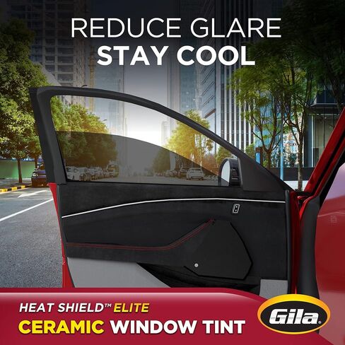 Gila® Heat Shield Elite ™ 35٪ VLT تظليل النوافذ الخزفية للسيارات DIY التحكم المتقدم في الحرارة والتحكم في الوهج 2 قدم × 6.5 قدم (24 بوصة × 78 بوصة) in Kuwait