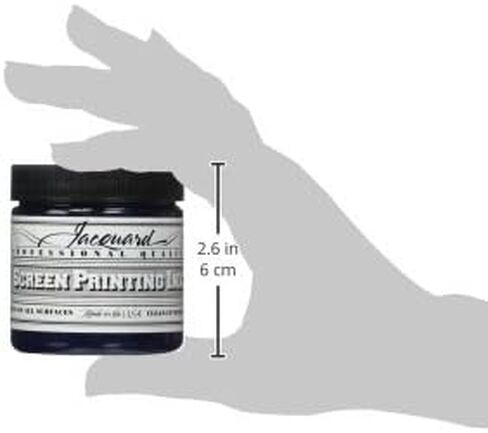 Jacquard Professional Screen Print Ink, Water-Soluable, 4oz Jar, Navy (112) in Saudi Arabia