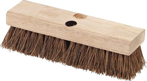 SPARTA Flo-Pac Palmyra Floor Scrubber, Deck Cleaning Brush, Outdoor Broom with Palmyra Bristles for Outdoor Surfaces, 10 Inches, Tan, (Pack of 12) in Saudi Arabia