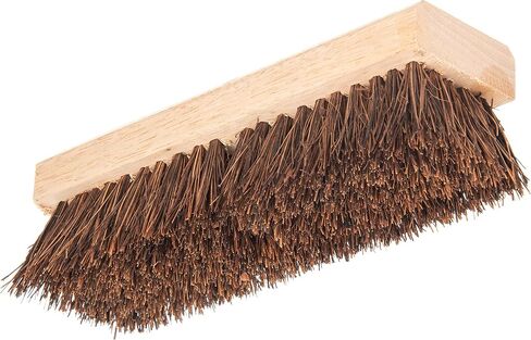 SPARTA Flo-Pac Palmyra Floor Scrubber, Deck Cleaning Brush, Outdoor Broom with Palmyra Bristles for Outdoor Surfaces, 10 Inches, Tan, (Pack of 12) in Saudi Arabia
