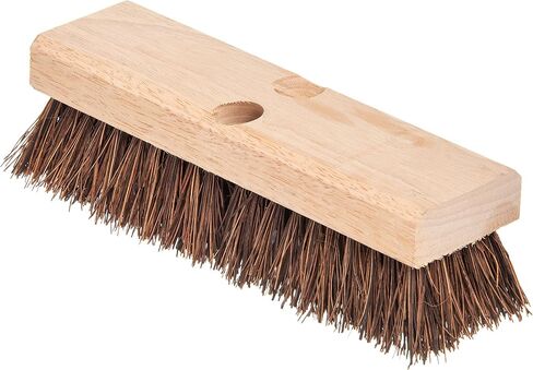 SPARTA Flo-Pac Palmyra Floor Scrubber, Deck Cleaning Brush, Outdoor Broom with Palmyra Bristles for Outdoor Surfaces, 10 Inches, Tan, (Pack of 12) in Saudi Arabia
