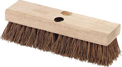 SPARTA Flo-Pac Palmyra Floor Scrubber, Deck Cleaning Brush, Outdoor Broom with Palmyra Bristles for Outdoor Surfaces, 10 Inches, Tan, (Pack of 12) in Saudi Arabia