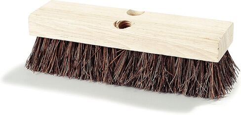 SPARTA Flo-Pac Palmyra Floor Scrubber, Deck Cleaning Brush, Outdoor Broom with Palmyra Bristles for Outdoor Surfaces, 10 Inches, Tan, (Pack of 12) in Saudi Arabia