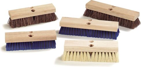 SPARTA Flo-Pac Palmyra Floor Scrubber, Deck Cleaning Brush, Outdoor Broom with Palmyra Bristles for Outdoor Surfaces, 10 Inches, Tan, (Pack of 12) in Saudi Arabia