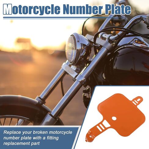 ACROPIX Motorcycle Number Plate Motor Bike Dirt Bike Number Plate Replacement Black Fit for Honda XR CRF XR50 CRF50 50cc 70cc 110cc 125cc 150cc - Pack of 1 in Kuwait