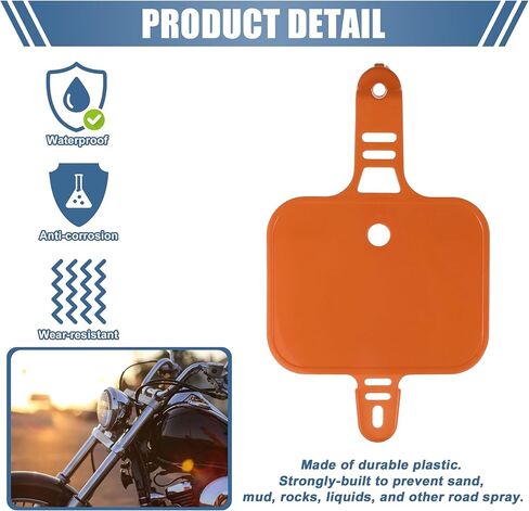 ACROPIX Motorcycle Number Plate Motor Bike Dirt Bike Number Plate Replacement Black Fit for Honda XR CRF XR50 CRF50 50cc 70cc 110cc 125cc 150cc - Pack of 1 in Kuwait