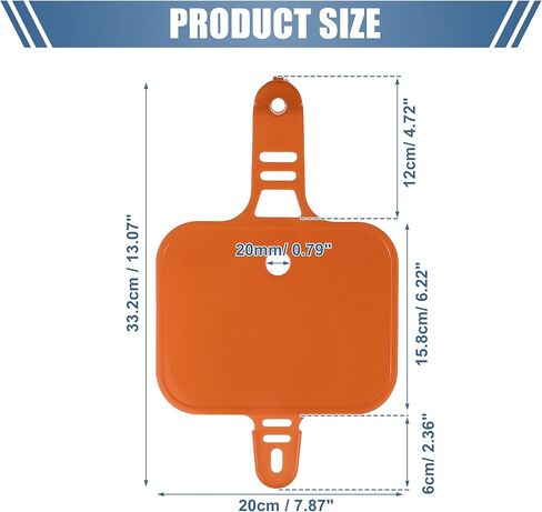 ACROPIX Motorcycle Number Plate Motor Bike Dirt Bike Number Plate Replacement Black Fit for Honda XR CRF XR50 CRF50 50cc 70cc 110cc 125cc 150cc - Pack of 1 in Kuwait