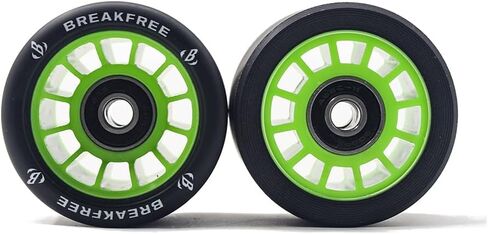 B BREAKFREE 62 * 42MM 8 Pack 85A with Bearings and Mounting Tools Roller Skate Wheels Skate Wheels with Bearings Installed for Indoor or Outdoor Double Row Skating Accessories in Saudi Arabia