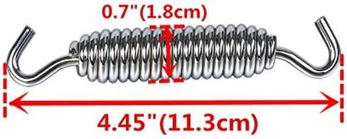 NIORANU Chrome 3-7/8" مسند/Jiffy Stand Spring 1985-2006 Harley Softail، 1985-1986 Wide Glide FXWG، 1991-1994 FXR، 1991-1998 Tour Glide FLT، 1985-2006 Sportster XL يستبدل #50005-85A in Kuwait