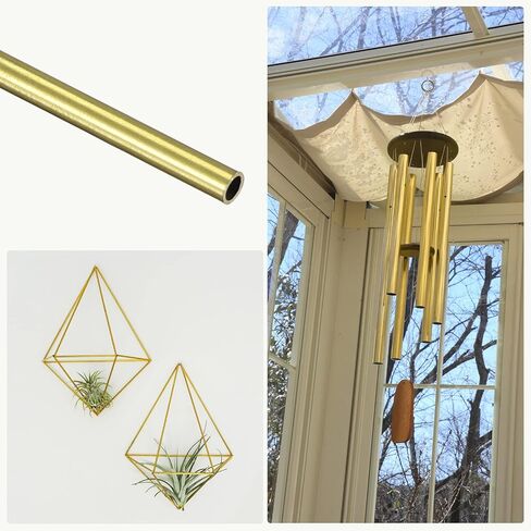METALLIXITY Brass Tube (2mm OD x 0.25mm Wall T x 300mm L) 4Pcs, Straight Tubing - for Home Furnishing, Machinery, DIY Handicraft in Saudi Arabia
