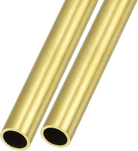 أنبوب نحاسي METALLIXITY (4 مم OD × 1 مم جدار T × 300 مم طول) قطعتان، أنابيب مستقيمة - للتأثيث المنزلي، والآلات، والحرف اليدوية اليدوية in Saudi Arabia
