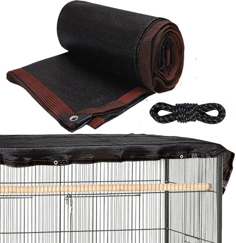 Groumh Dog Cage Cover Sunblock Shading Cloth Net Mesh Tarp Dog Kennel Shade Cover 90% Sunblock Shading Cloth Net Mesh Tarp 10x10 ft for Outdoor Large Pet Crate in Saudi Arabia