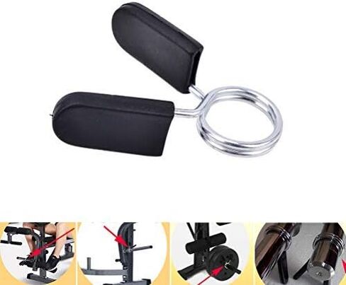 futaiphy 4pack الربيع كليب الياقات، shanglite 1 بوصة الحديد المشابك لقفل 1 بوصة قطر شريط كليب المشابك للدمبل العادية الحديد الربيع قفل الياقات لرفع الأثقال in Kuwait