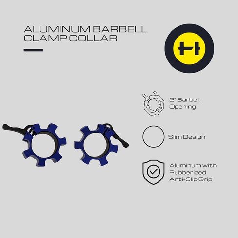 HulkFit 2" Quick Release Barbell Clamp Collars - Multi Color in Saudi Arabia