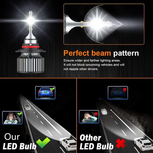 مجموعة مصابيح أمامية LED XWQHJW متوافقة مع 2007-2015 Chevy Silverado 1500 2500 3500، 9005 H11 شعاع عالٍ منخفض + مصابيح ضباب 5202/PS24W، هالوجين بديل، 6000K أبيض، التوصيل والتشغيل، حزمة من 6 قطع in Kuwait