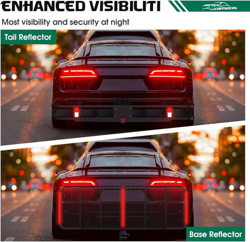 CAMOCOL 60 بوصة × 20 بوصة × 6 بوصة وصلة وصلة مقطورة لحمل البضائع وحقيبة شحن مقاومة للماء 16 متر مكعب، سلة شحن مركبة قابلة للطي بسعة 500 رطل مع مثبت وصلة وشبكة وأشرطة in Kuwait