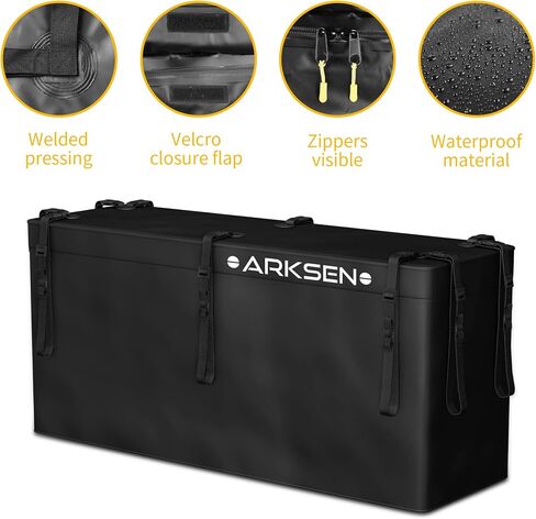 ARKSEN 53 × 19 بوصة حامل البضائع الثقيلة سعة 500 رطل 2 / 1.25 بوصة سلة الأمتعة المتلقية لسيارات الدفع الرباعي والتخييم والسفر in Saudi Arabia
