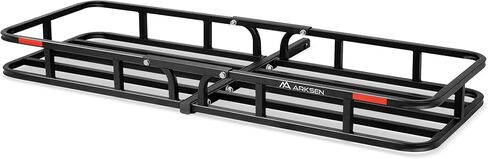 ARKSEN 53 × 19 بوصة حامل البضائع الثقيلة سعة 500 رطل 2 / 1.25 بوصة سلة الأمتعة المتلقية لسيارات الدفع الرباعي والتخييم والسفر in Saudi Arabia