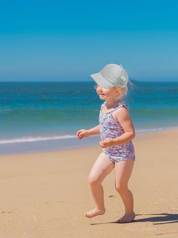 Toddler Baby Boy Girl Baseball Hats Kids Sun Hats Adjustable Summer Caps | Adjustable 60% cotton blend sizes 3M-5T For Summer beach Curved UV brim Breathable UV Protection in Saudi Arabia