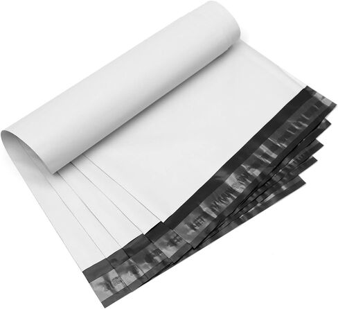 أكياس مظاريف شحن بولي ميلر مع لاصق ذاتي الغلق، حقائب بريدية مقاومة للماء والتمزق [أبيض، 9 بوصة × 12 بوصة، عبوة من 100] in Kuwait