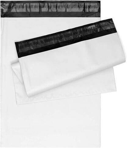 أكياس مظاريف شحن بولي ميلر مع لاصق ذاتي الغلق، حقائب بريدية مقاومة للماء والتمزق [أبيض، 9 بوصة × 12 بوصة، عبوة من 100] in Kuwait