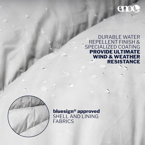 ENO، Eagles Nest Outfitters Blaze UnderQuilt أرجوحة عازلة لفصل الشتاء، النهر الجليدي in Kuwait