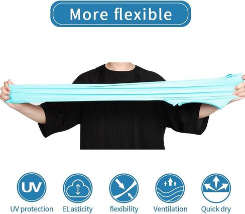Women's Cooler Arm Sleeve with Finger Hole Anti-UV Cooling Shawl for Riding Golfing Driving in Saudi Arabia