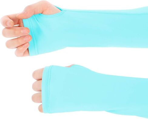 Women's Cooler Arm Sleeve with Finger Hole Anti-UV Cooling Shawl for Riding Golfing Driving in Saudi Arabia
