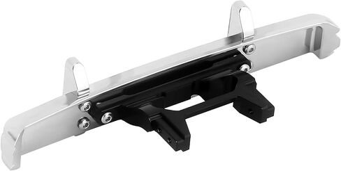 INJORA 33g Front and 33g Rear Bumper with Dual Exhaust - CNC Aluminum Bumper Set for 1/18 RC Crawler TRX4M High Trail F150 Upgrade in Saudi Arabia