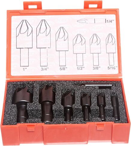 مجموعة مغاسل KEO 50049 من الفولاذ الكوبالت ذات طرف واحد، لمسة نهائية غير مطلية (لامعة)، 6 مزامير، زاوية 90 درجة، 1/4 بوصة - 1 بوصة قطر الجسم in Kuwait