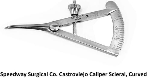 فرجار Castroviejo الصلبة، منحني I من الفولاذ المقاوم للصدأ I حوالي 80 مم in Saudi Arabia
