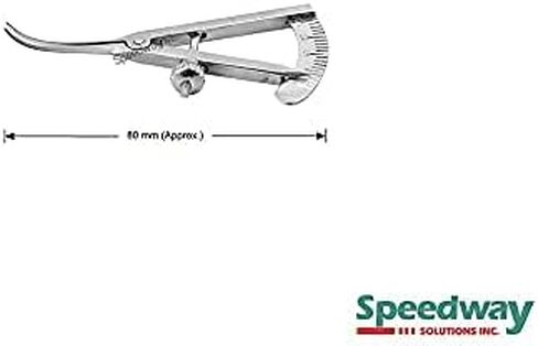 Castroviejo Caliper Scleral, Curved I Stainless Steel I Approx 80 mm. in Kuwait