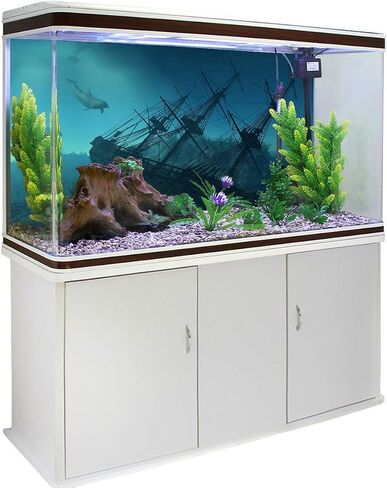 Victories Fish Tank Backdrop-PVC HD Printing Wallpaper,Shipwreck on The Seabed Aquarium Poster Background Decor Paper Cling Decals Sticker in Saudi Arabia