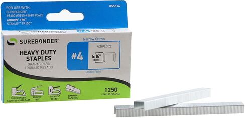 دبابيس Surebonder 55516 شديدة التحمل بطول 5/16 بوصة، نوع السهم T50، عدد 1250 in Saudi Arabia