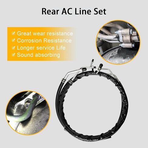 Rear/Aux AC Line Set Rear Cooling AC Line Hose Air Conditioning Hoses Compatible with 2012-2019 Dodge Caravan Dodge Grand Caravan Chrysler Town & Country Minivans Routan Replace# C68100 in Saudi Arabia