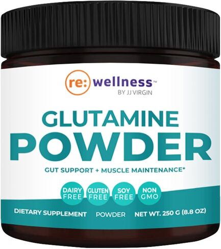 Glutamine Super Dust Amino Acid Powder - Reignite Wellness by JJ Virgin - Muscle Recovery, Gut Health & Digestive Support, Immune Support - L-Glutamine Supplement (83 Servings, 250 Grams) in Saudi Arabia