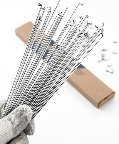 BaveL 36 Pcs 14G Bicycle Stainless Steel Spokes (201 mm-309 mm) with Copper Cap 36pcs,Mountain Bike Stainless Spokes,for MTB,Ebike,City Bikes-Replacement/Repair Spoke in Saudi Arabia