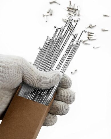 BaveL 36 Pcs 14G Bicycle Stainless Steel Spokes (201 mm-309 mm) with Copper Cap 36pcs,Mountain Bike Stainless Spokes,for MTB,Ebike,City Bikes-Replacement/Repair Spoke in Saudi Arabia