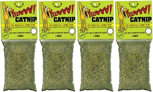 يوووو! النعناع البري 1 أونصة 4 عبوات | بيور ليف و فلاورتوب | للقطط والقطط in Kuwait